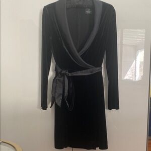 Elegant Black Wrap Dress